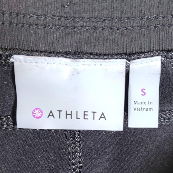 Athleta Joggers Size Small Black Tapered Stretch Pants Athleisure - Picture 4 of 8